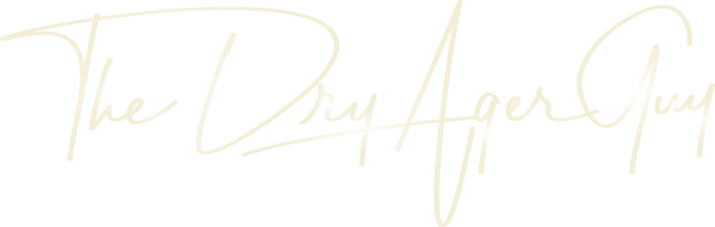 The Dry Ager Guy Signature logo whitegold