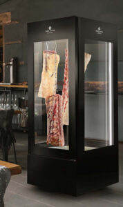Dry Ager Vitrine All Glass Fridge The Dry Age Guy Edition; Dry Ager Middle East; MGK Electromechanical Works; Mirco Beutler; The Dry Age Guy; Dry Ager; dry ager fridge; dry ager refrigerator; meat aging fridge; meat dry; meat dry aging; butcher dubai; dry aged beef; dry aged steak; best beef steak in dubai; dx-2500; all glass fridge; front of house fridge;